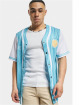 Karl Kani Košile Varsity Block Pinstripe Baseball modrý