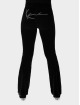 Karl Kani Leggingsit/Treggingsit Signature Rhinestone Velvetflared musta