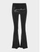 Karl Kani Leggingsit/Treggingsit Signature Rhinestone Velvetflared musta