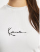 Karl Kani Maglietta a manica lunga Small Signature Rib bianco