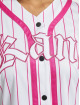 Karl Kani overhemd Woven Signature Old English Baseball wit