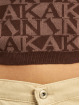 Karl Kani Polo Chest Signature Logo Knit brun