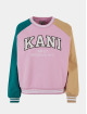 Karl Kani Puserot Serif Block College Crew Neck vaaleanpunainen