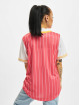 Karl Kani Shirt Block Pinstripe Baseball pink