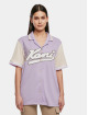 Karl Kani Skjorte Varsity Block Baseball lilla