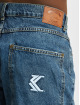 Karl Kani Straight Fit Jeans Retro Workwear Distressed modrý