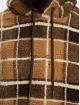 Karl Kani Sudadera Metal Signature Teddy Check marrón