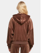 Karl Kani Sudaderas con cremallera Chest OG Velvet marrón