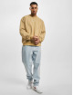 Karl Kani Svetry Small Signature Pinstripe Crew béžový