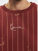 Karl Kani Sweat & Pull Small Signature Logo Pinstripe rouge