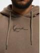 Karl Kani Sweat capuche Small Signature Destroyed brun