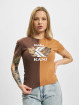 Karl Kani T-paidat Retro Block Crop ruskea