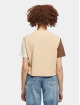 Karl Kani T-Shirt Serif Crop Block beige