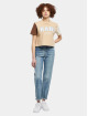 Karl Kani T-Shirt Serif Crop Block beige