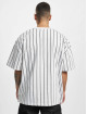 Karl Kani T-Shirt Small Signature Heavy Jersey Pinstripe blanc
