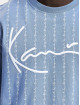 Karl Kani T-Shirt Signature Pinstripe blau
