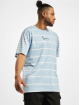 Karl Kani T-Shirt Small Signature Stripe bleu