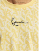 Karl Kani t-shirt Small Signature Logo geel