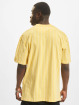 Karl Kani t-shirt Autraph Pinstripe geel