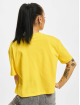 Karl Kani T-shirt Small Signature Smiley Cropped giallo