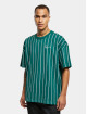 Karl Kani T-shirt Chest Signature Boxy Heavy Jersey Pinstripe grön