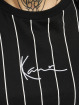 Karl Kani T-shirt Small Signature Oversize Essential Pinstripe nero