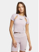 Karl Kani t-shirt Small Retro Shiny Jersey Cut Out paars