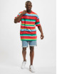 Karl Kani T-Shirt Small Signature Stripe rouge