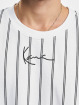 Karl Kani T-shirt Small Signature Heavy Jersey Pinstripe vit