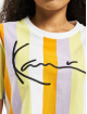 Karl Kani T-Shirt Kk Signature Stripe Crop Wide weiß
