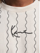 Karl Kani t-shirt Small Signature Ziczac Pinstripe wit