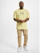 Karl Kani T-Shirt Signature Washed Pinstripe yellow