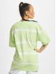 Karl Kani T-shirts Small Signature Stripe grøn