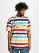 Karl Kani T-shirts Signature Stripe mangefarvet