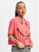 Karl Kani T-Shirty Small Signature Smiley Cropped pink