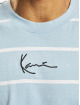 Karl Kani T-skjorter Small Signature Stripe blå