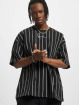 Karl Kani T-skjorter Small Signature Heavy Jersey Pinstripe svart