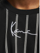 Karl Kani T-skjorter Small Signature Heavy Jersey Pinstripe svart