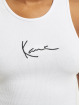 Karl Kani Tank Tops Small Signature Rip bialy