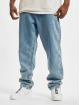 Karl Kani Tapered Five Pocket Baggy Jeans Middle Blue