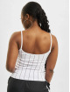 Karl Kani Top Small Signature Pinestripe white