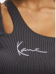 Karl Kani top Small Signature One Shoulder zwart