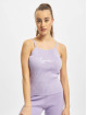 Karl Kani Topy/Tielka Small Signature Knit fialová