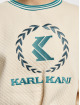 Karl Kani trui Retro Emblem Polo Neck Rhombus beige