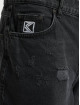 Karl Kani Vaqueros rectos Retro Workwear Distressed negro
