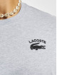 Lacoste Camiseta Chest Croc plata