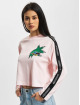 Lacoste Pitkähihaiset paidat Racing Stripes roosa