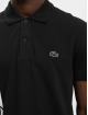 Lacoste Poloshirts Short Sleeved Ribbed Collar sort