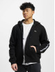 Lacoste Zip Hoodie Logo Tape black