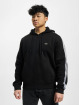 Lacoste Zip Hoodie Logo Tape black